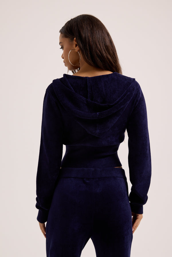 NIGHT SKY LUXE KNIT HOODIE