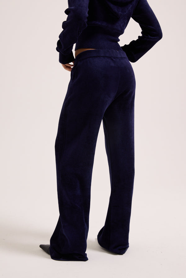 NIGHT SKY LUXE KNIT STRAIGHT LEG PANT