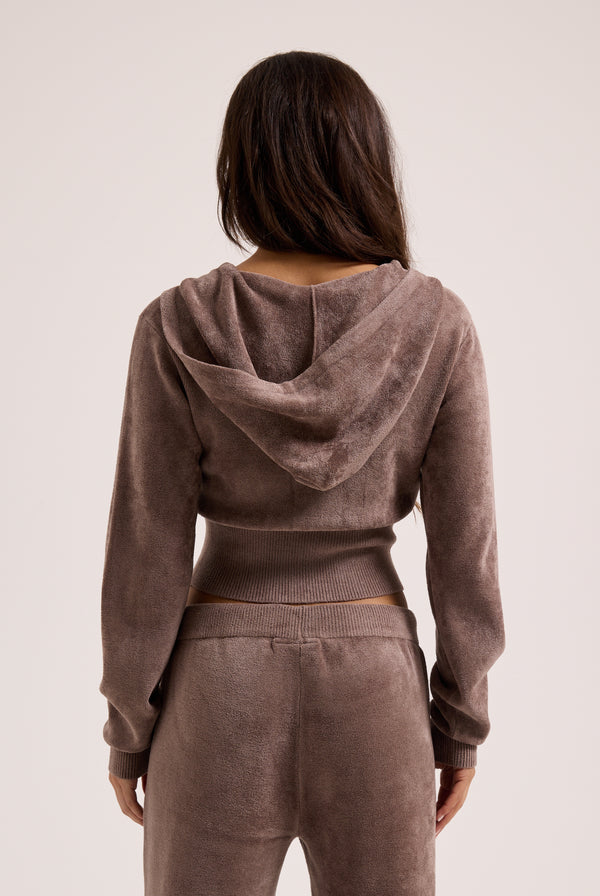 STRING LUXE KNIT HOODIE