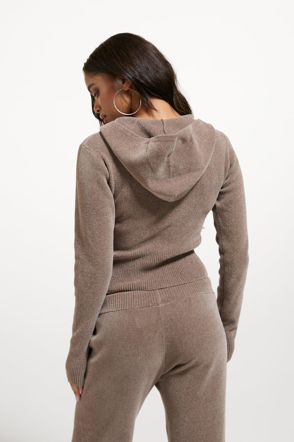 STRING LUXE KNIT HOODIE