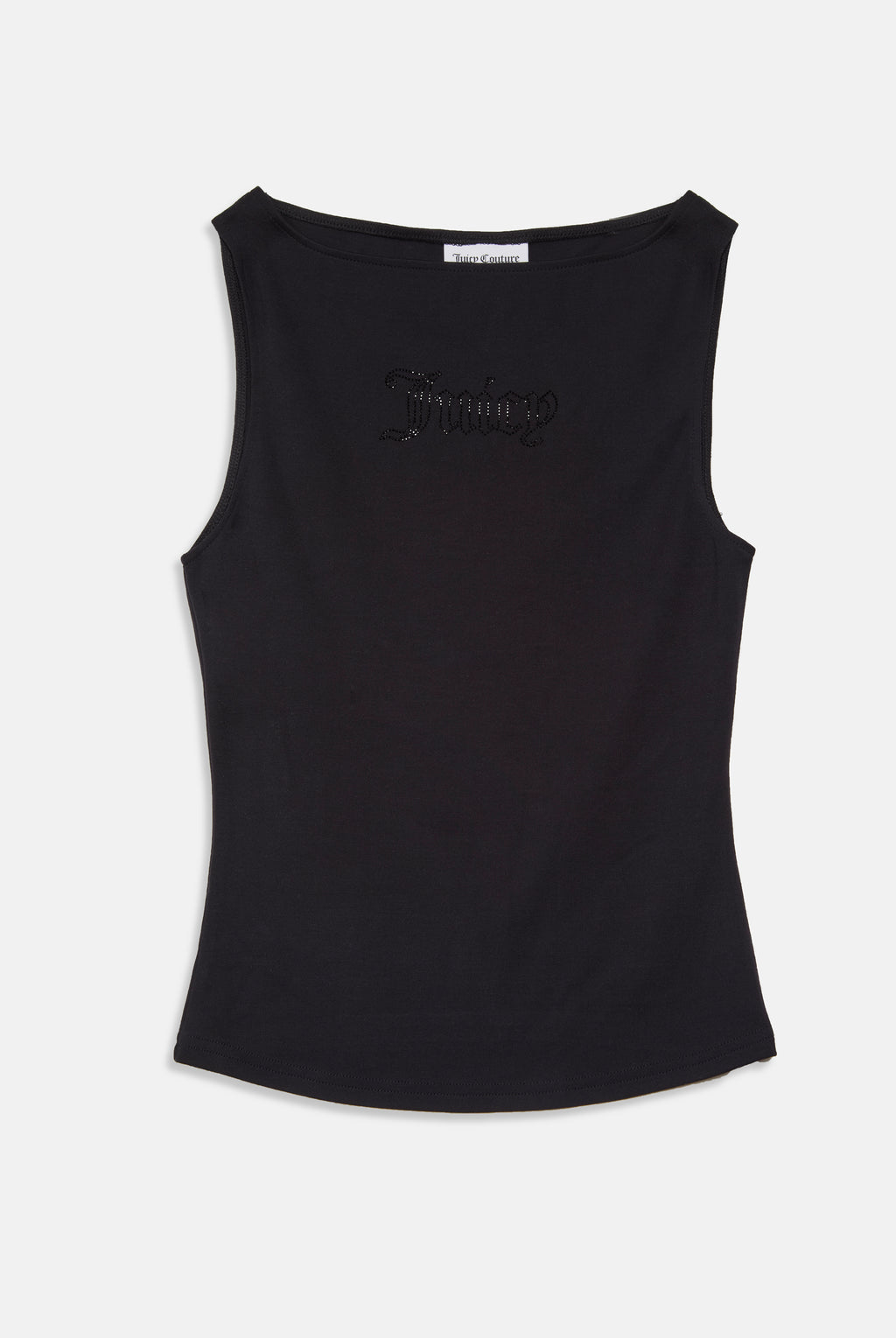 BLACK MODAL DIAMANTE BOATNECK TOP