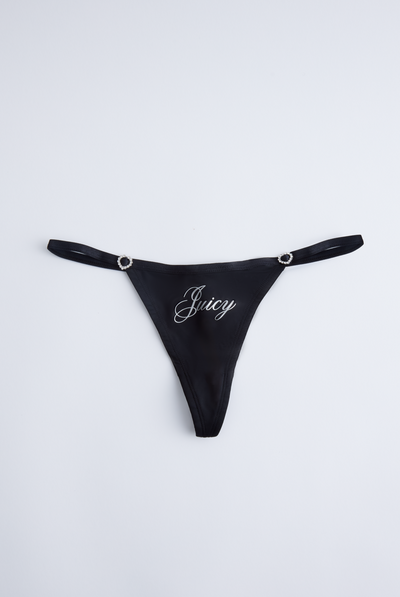 PACK OF 3 MICROFIBRE SCRIPT PRINT THONGS