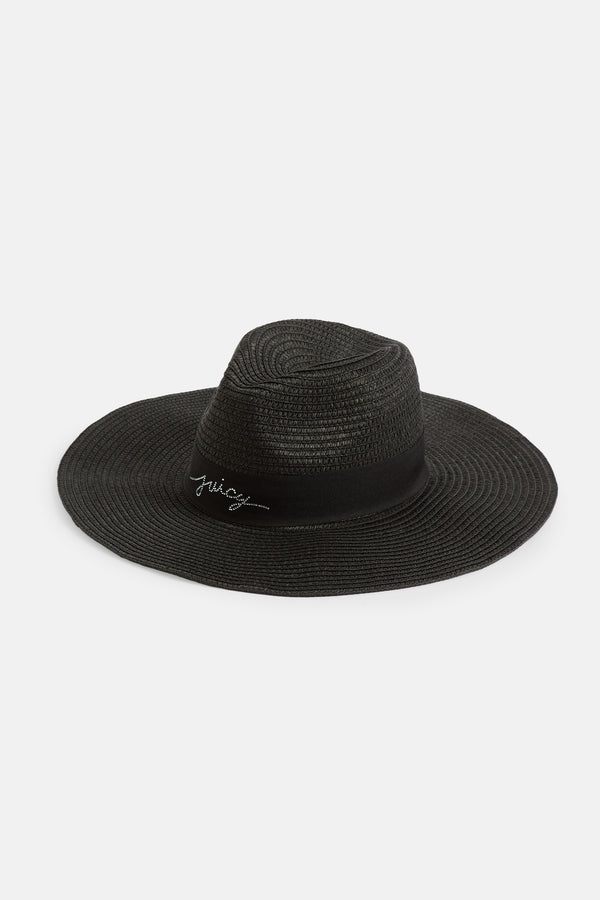 BLACK STRAW COWBOY HAT