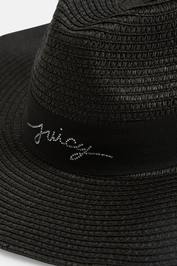 BLACK STRAW COWBOY HAT