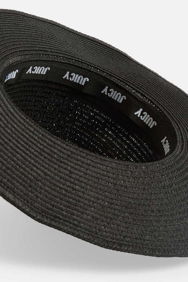 BLACK STRAW COWBOY HAT