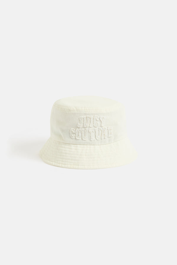 CREAM DENIM BUCKET HAT