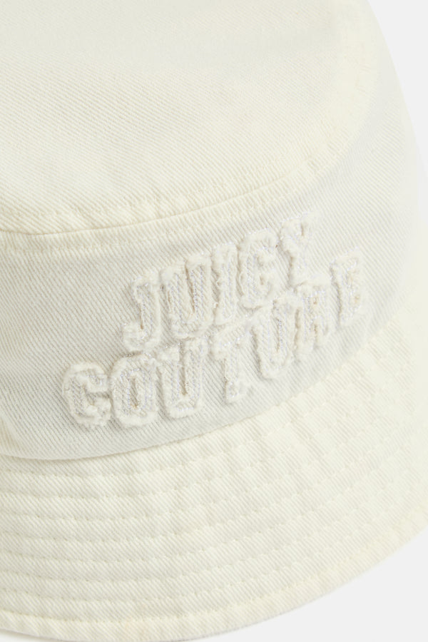 CREAM DENIM BUCKET HAT