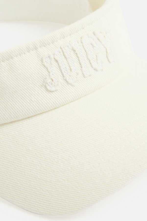 CREAM DENIM VISOR