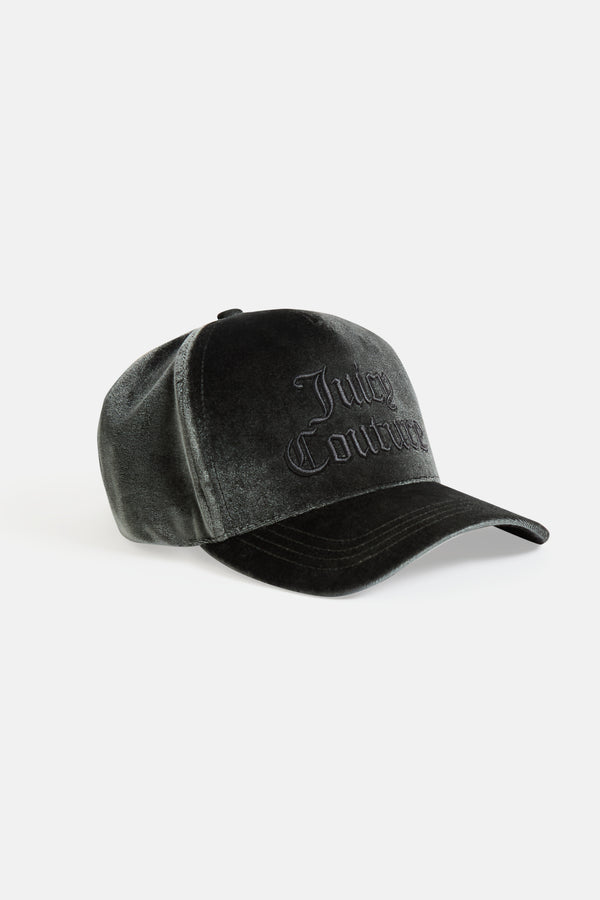 GREEN VELOUR JUICY COUTURE CAP