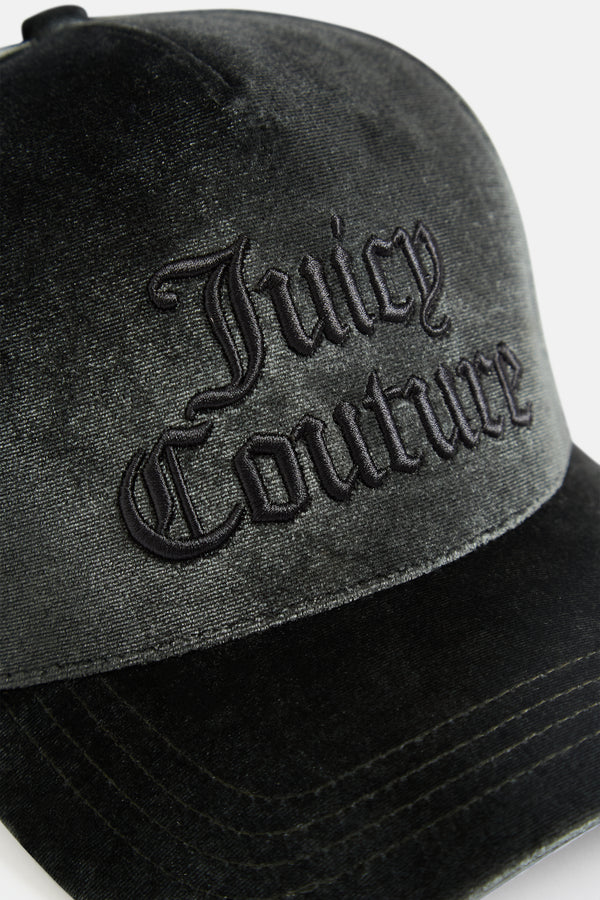 GREEN VELOUR JUICY COUTURE CAP