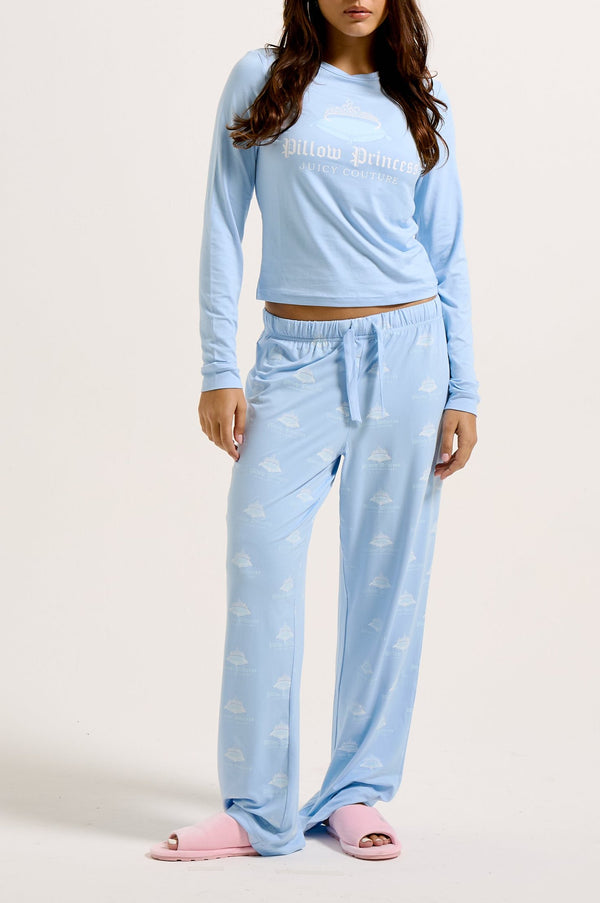 POWDER BLUE PILLOW PRINCESS PYJAMA SET