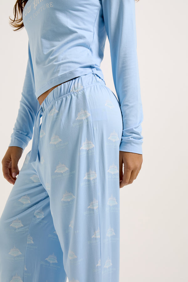 POWDER BLUE PILLOW PRINCESS PYJAMA SET