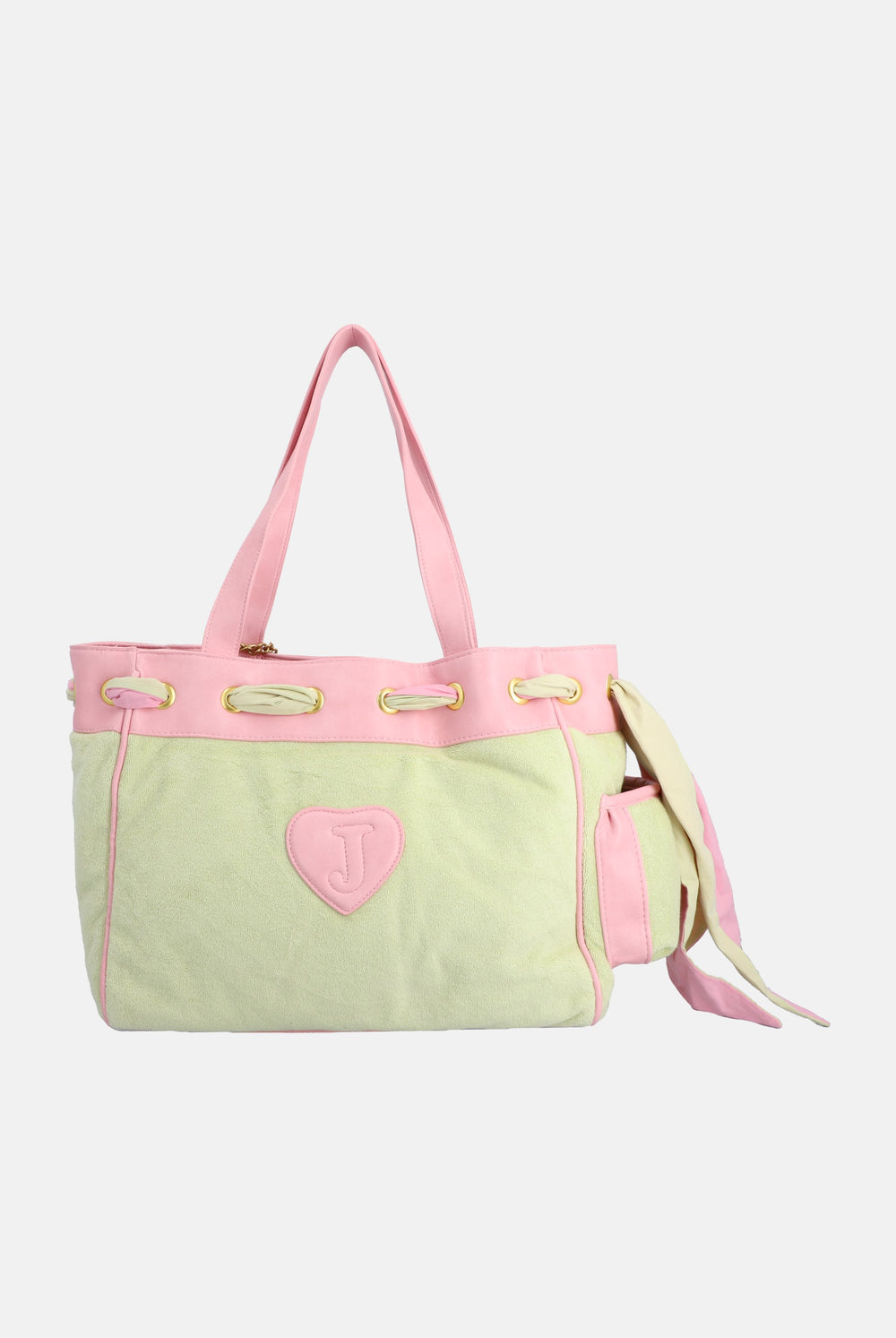 Pistachio Green Towelling Daydreamer Shopper Bag