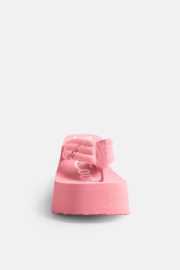JUICY PINK Y2K PLATFORM WEDGE WITH CHARM