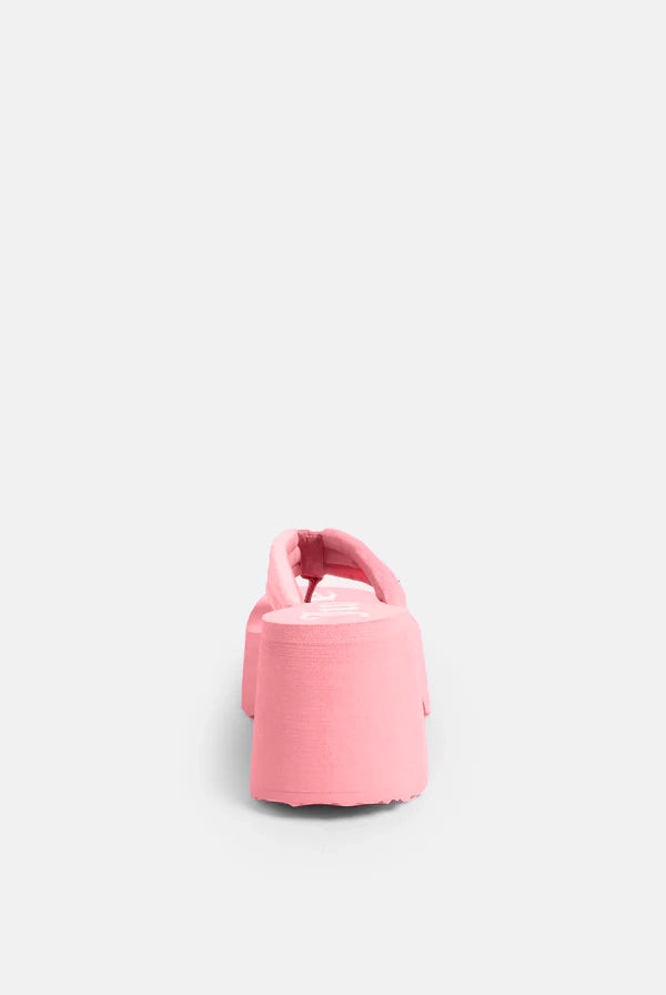 JUICY PINK Y2K PLATFORM WEDGE WITH CHARM