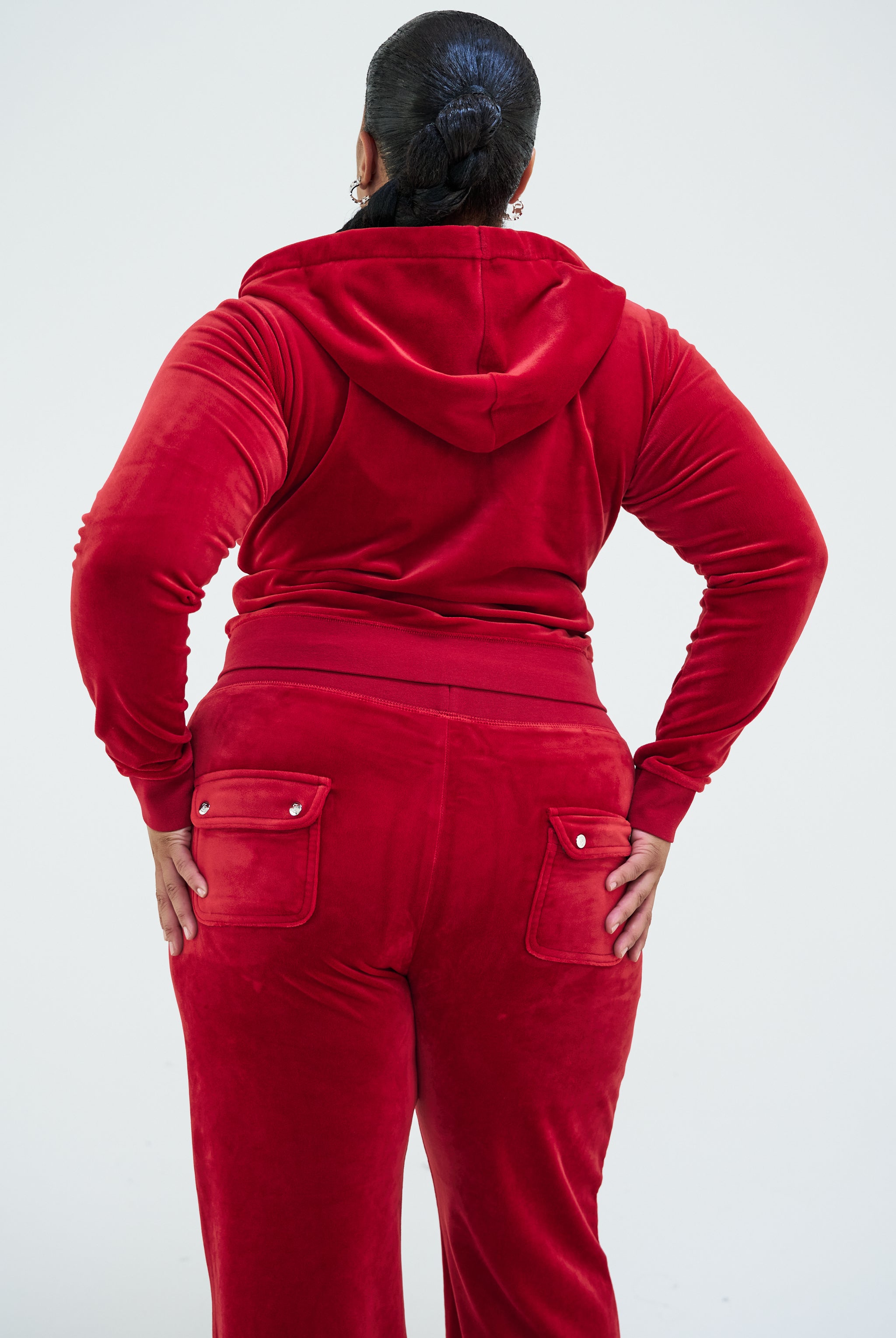 ASTOR RED CLASSIC VELOUR ROBERTSON HOODIE – Juicy Couture UK
