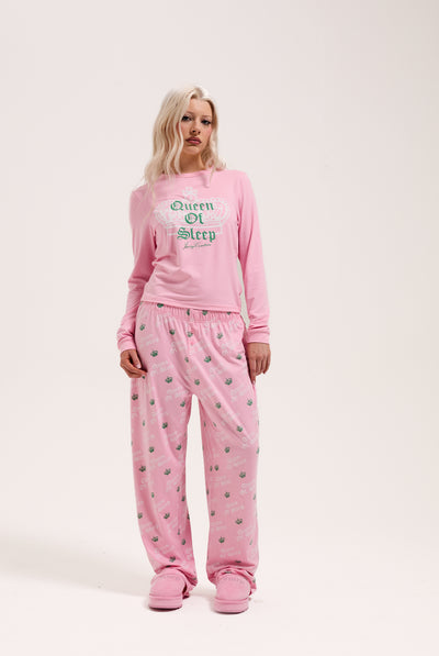 JUICY PINK QUEEN OF SLEEP PYJAMA SET