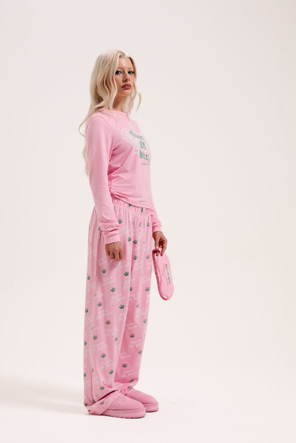JUICY PINK QUEEN OF SLEEP PYJAMA SET