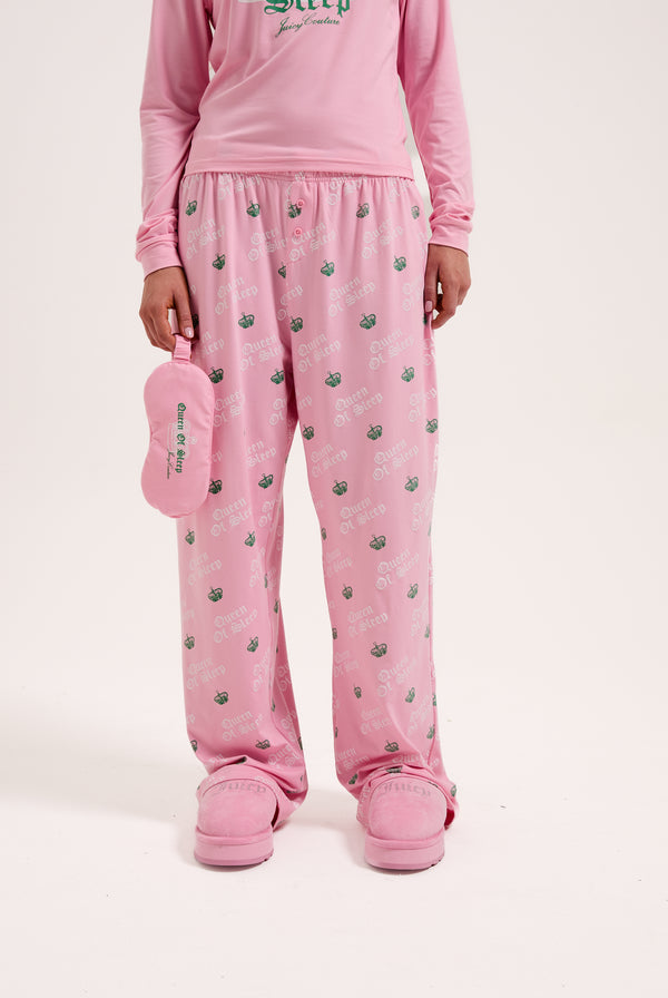 JUICY PINK QUEEN OF SLEEP PYJAMA SET