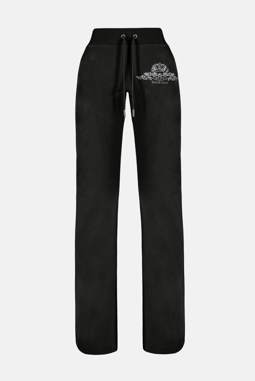 BLACK ARCH CREST LOW RISE CLASSIC VELOUR PANT