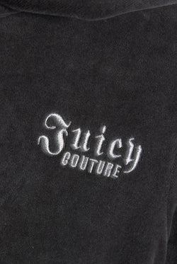 Displays the Raven 'Juicy' branded Regal Rebelle Robyn Hoodie featuring the juicy couture branding