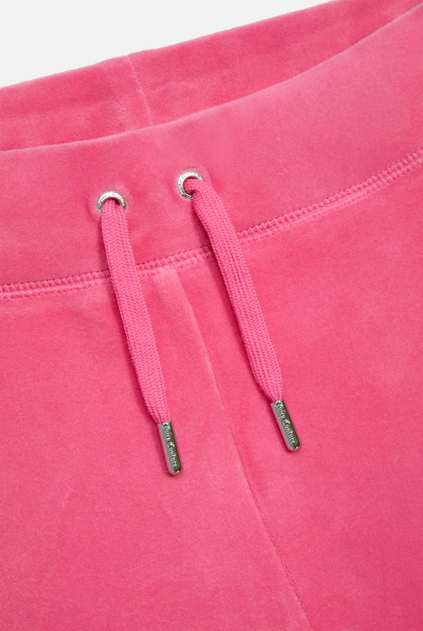 HOT PINK CLASSIC VELOUR REGAL DIAMANTÉ TRACK PANT