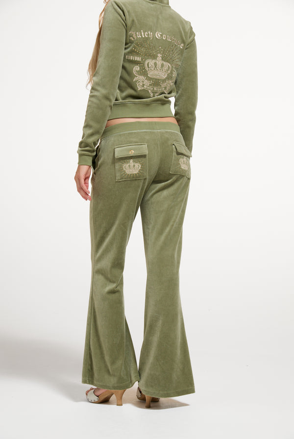 Oil Green Regal Rebelle Ultra Low Rise Pant