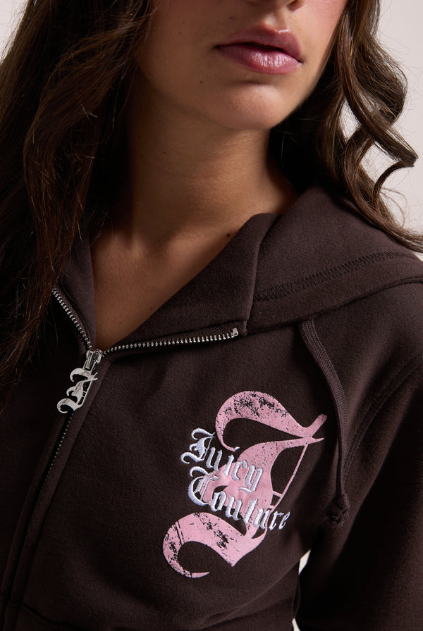 JAVA LONGLINE FLEECE ZIP THROUGH HOODIE