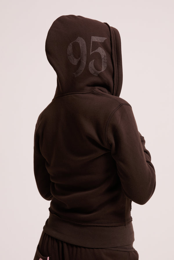 JAVA LONGLINE FLEECE ZIP THROUGH HOODIE
