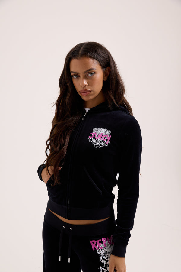 BLACK REPUBLIC OF JUICY HERITAGE HOODIE