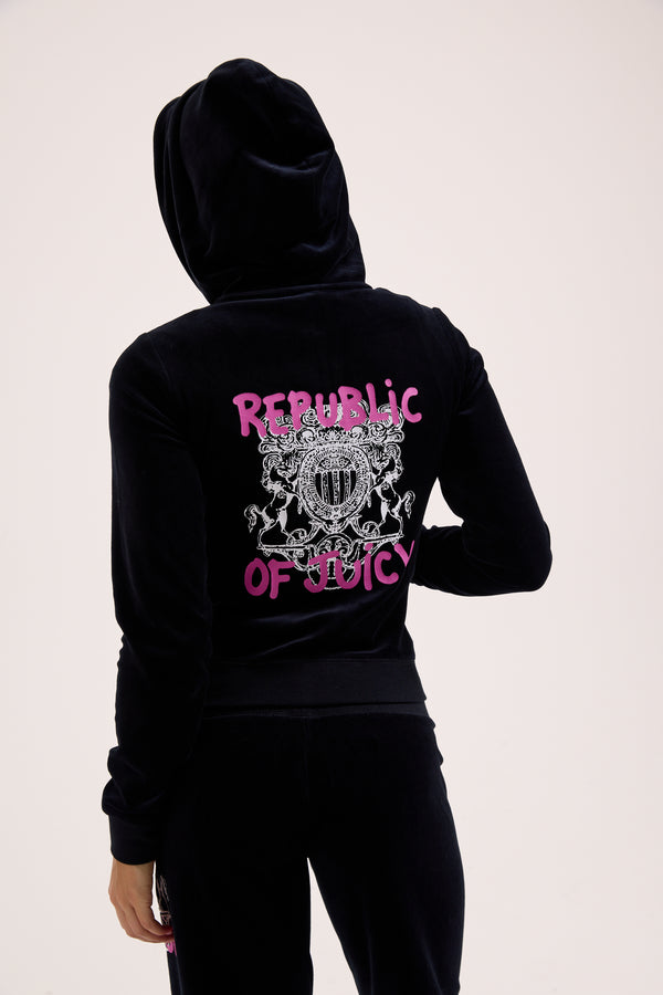 BLACK REPUBLIC OF JUICY HERITAGE HOODIE
