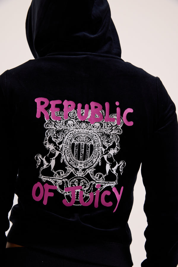 BLACK REPUBLIC OF JUICY HERITAGE HOODIE