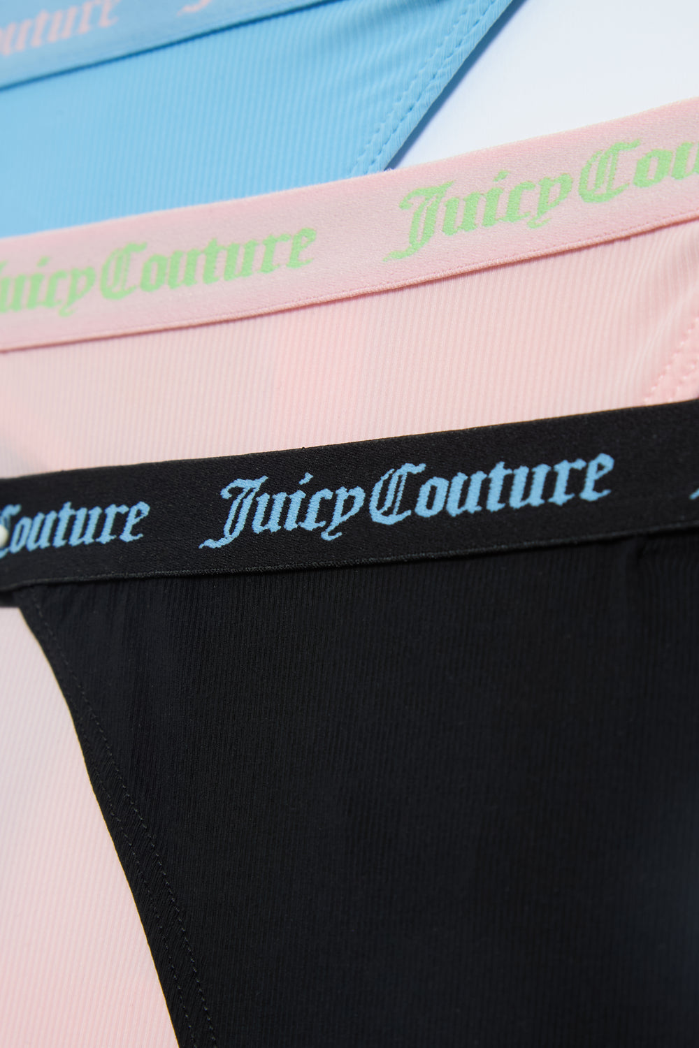 3 MULTI PACK RIBBED MICROFIBRE THONGS
