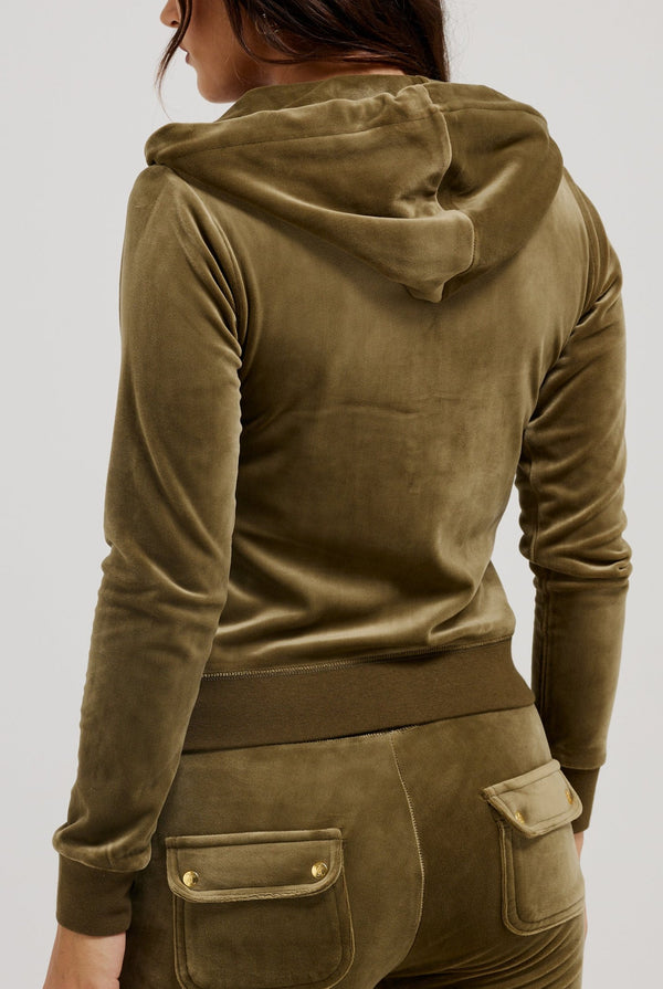 DARK OLIVE & GOLD CLASSIC VELOUR ROBERTSON HOODIE