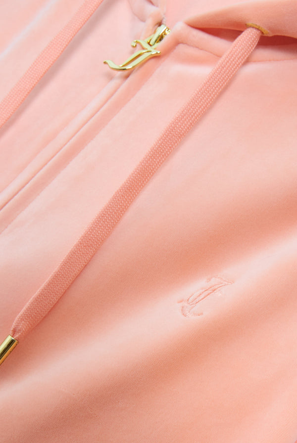 PEACH PINK & GOLD CLASSIC VELOUR ROBERTSON HOODIE