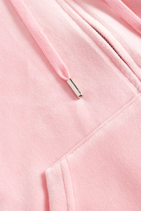 CANDY PINK CLASSIC VELOUR ROBERTSON HOODIE