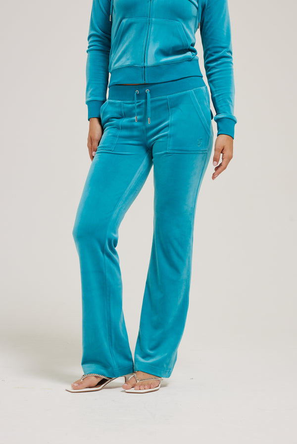 BISQUEY BLUE CLASSIC VELOUR DEL RAY POCKETED BOTTOMS