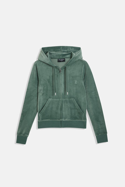 DUCK GREEN CLASSIC VELOUR ROBERTSON HOODIE
