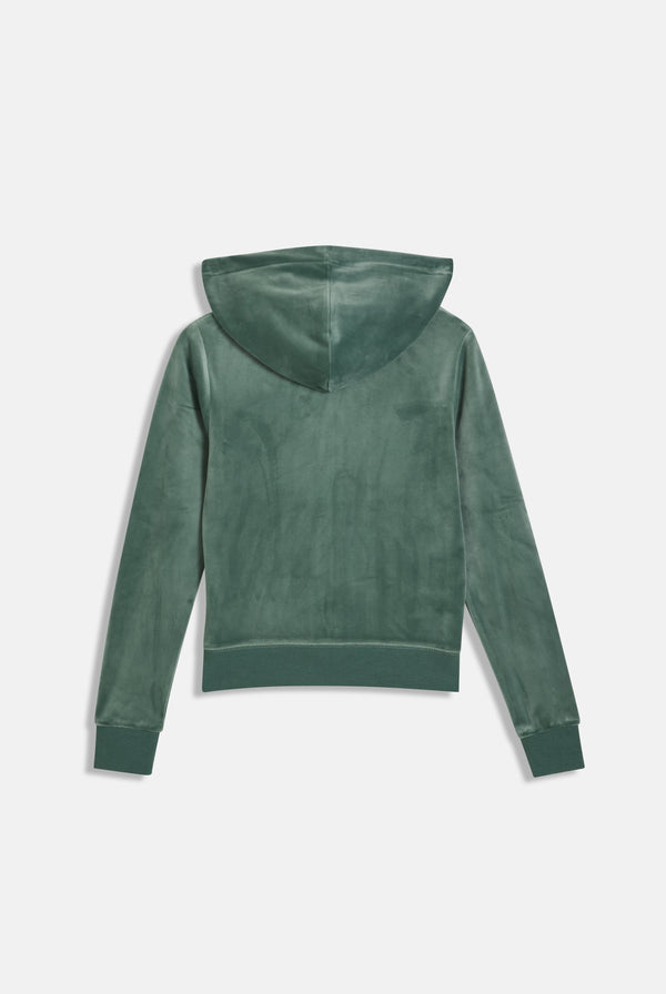 DUCK GREEN CLASSIC VELOUR ROBERTSON HOODIE