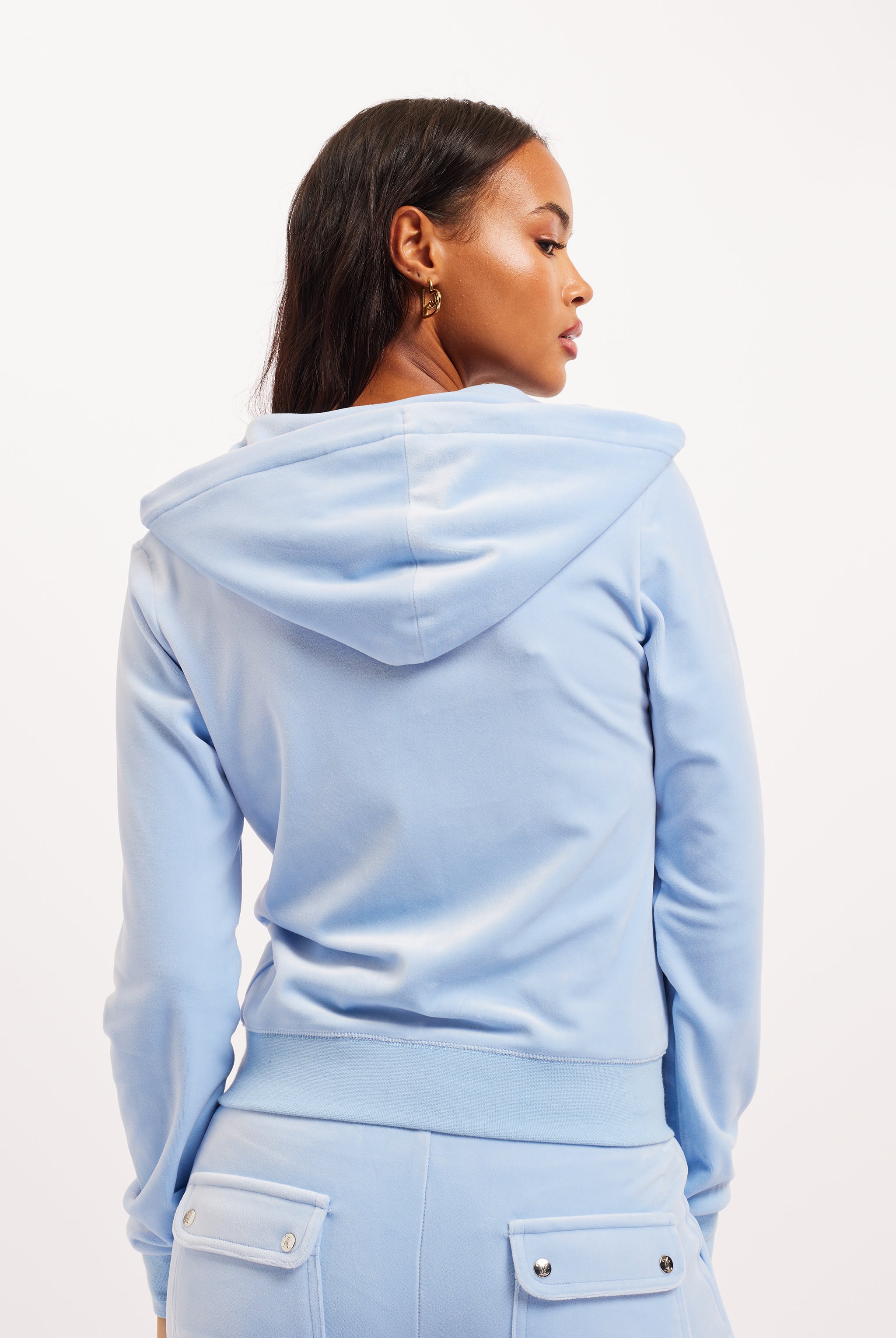 Powder blue cheap velour tracksuit