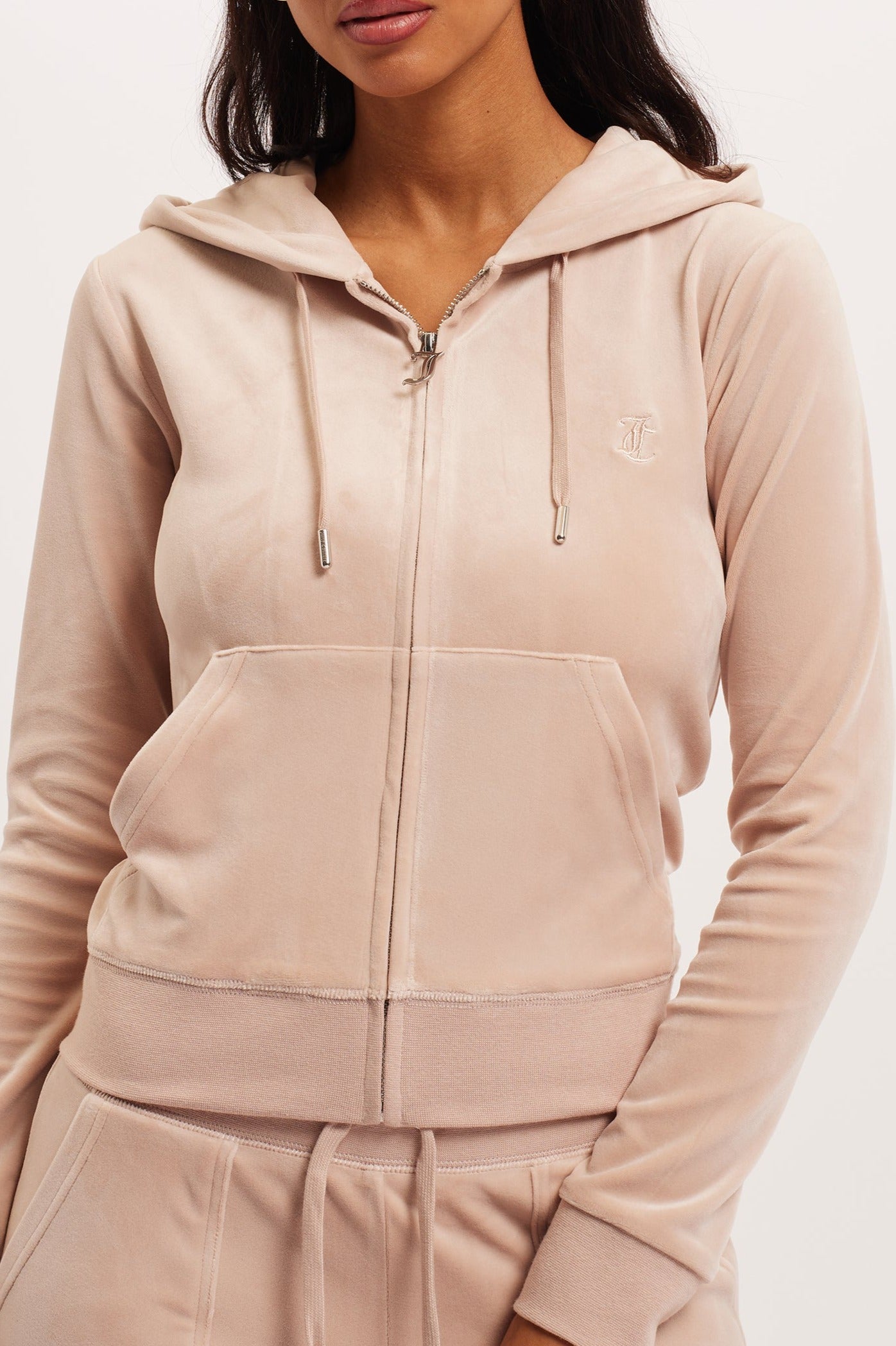 Light pink juicy couture hot sale tracksuit