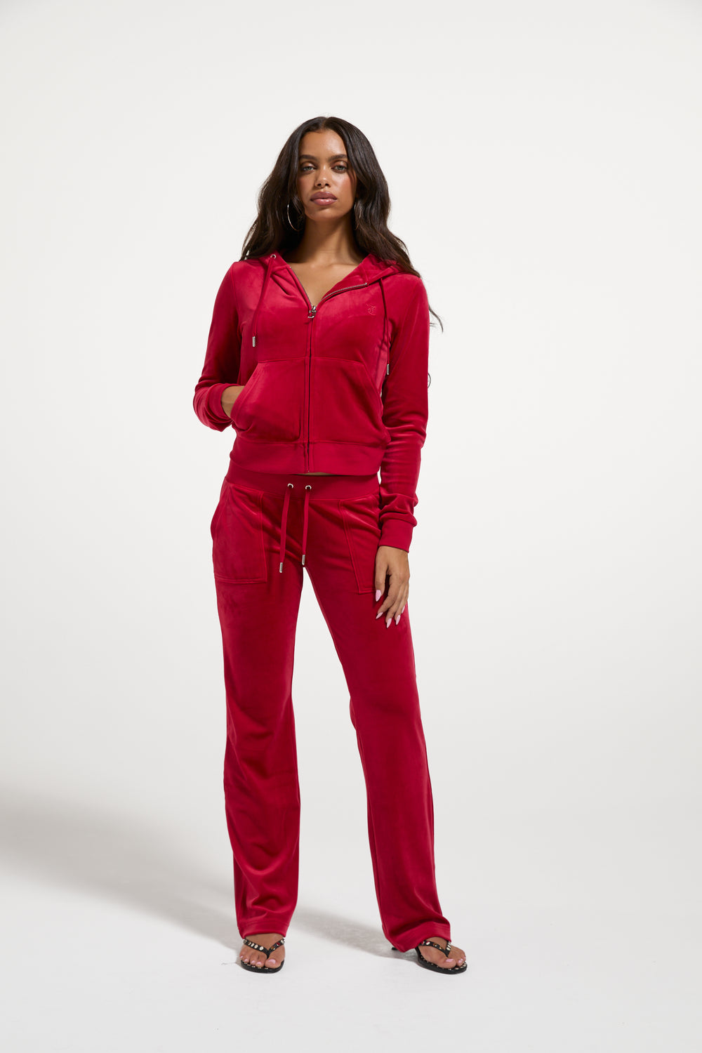 ASTOR RED CLASSIC VELOUR ROBERTSON HOODIE