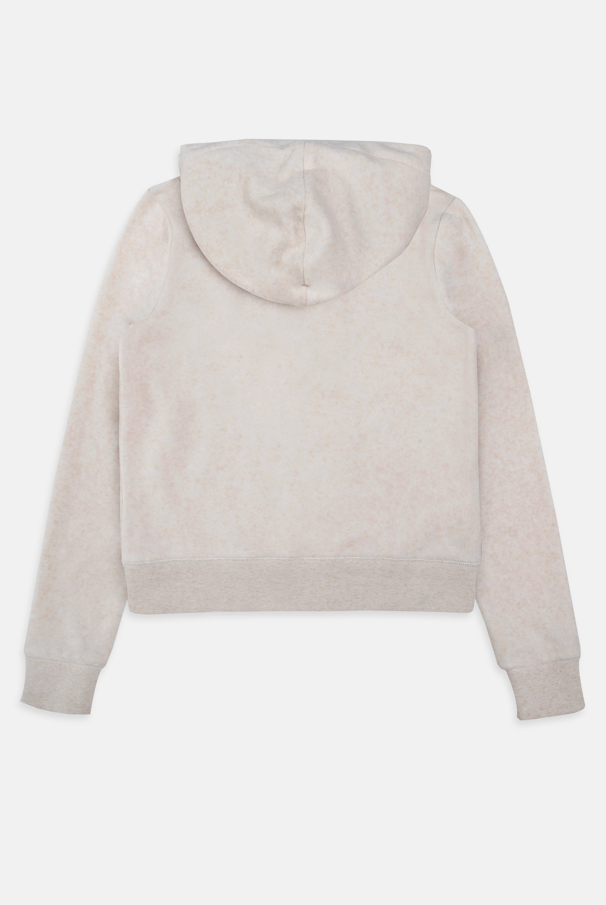 JUICY☆ 30 OATMEAL MARL & GOLD COTTON VELOUR OVERSIZED HOODIE – Juicy