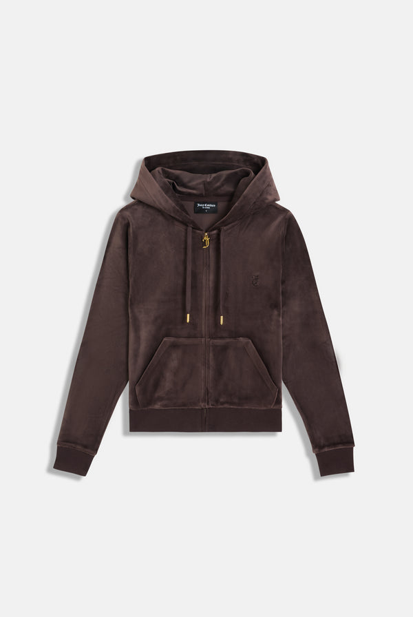 JAVA & GOLD CLASSIC VELOUR ROBERTSON HOODIE