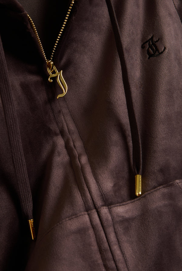 JAVA & GOLD CLASSIC VELOUR ROBERTSON HOODIE