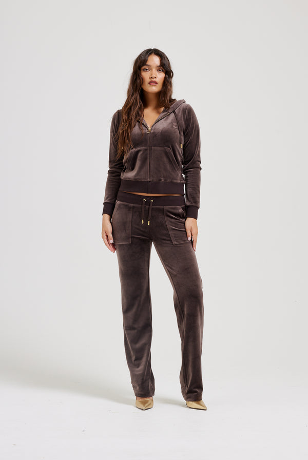 JAVA & GOLD CLASSIC VELOUR DEL RAY POCKETED BOTTOMS