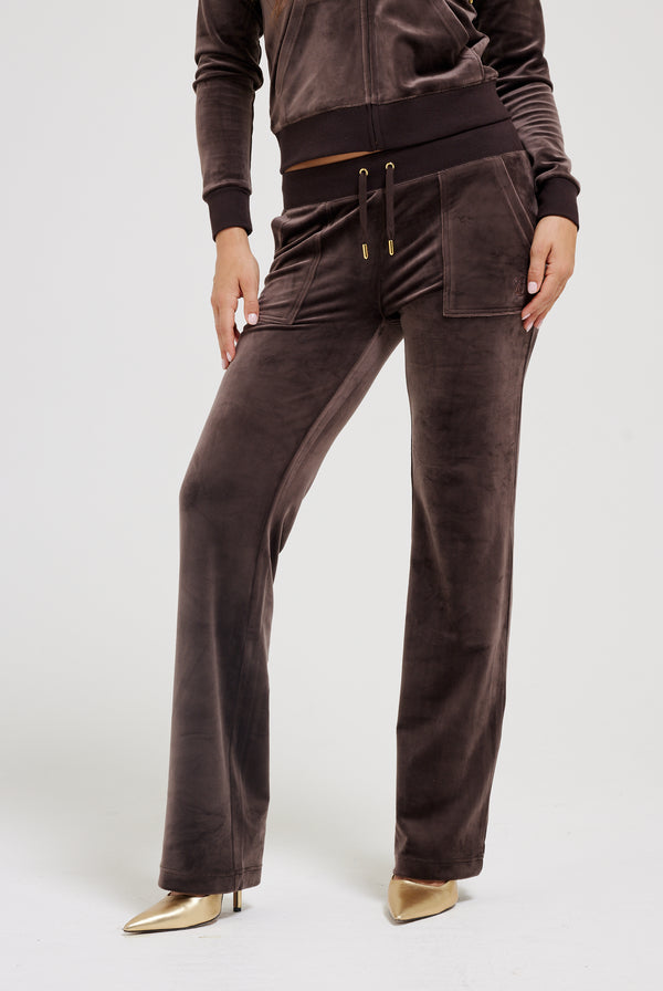 JAVA & GOLD CLASSIC VELOUR DEL RAY POCKETED BOTTOMS
