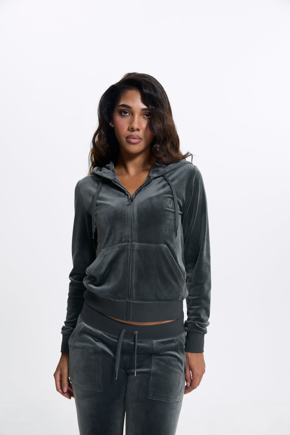Raven / Gunmetal Classic Velour Robertson Hoodie