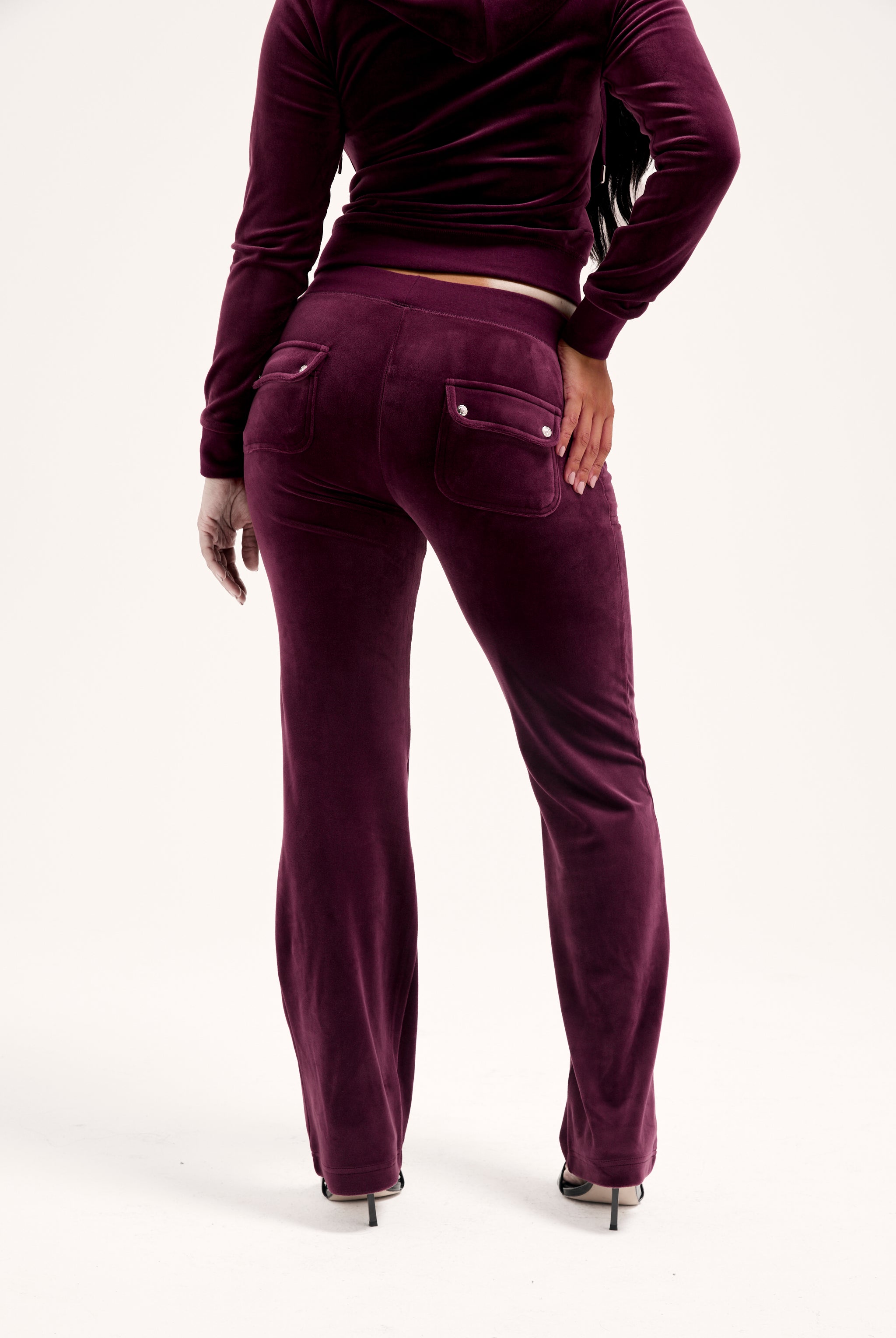 Del Ray Womens Diamante Tracksuit Velour Tracksuits Velour