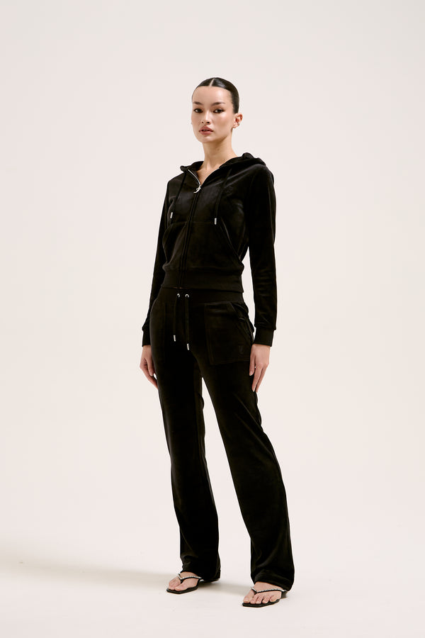 BLACK CLASSIC VELOUR ROBERTSON HOODIE